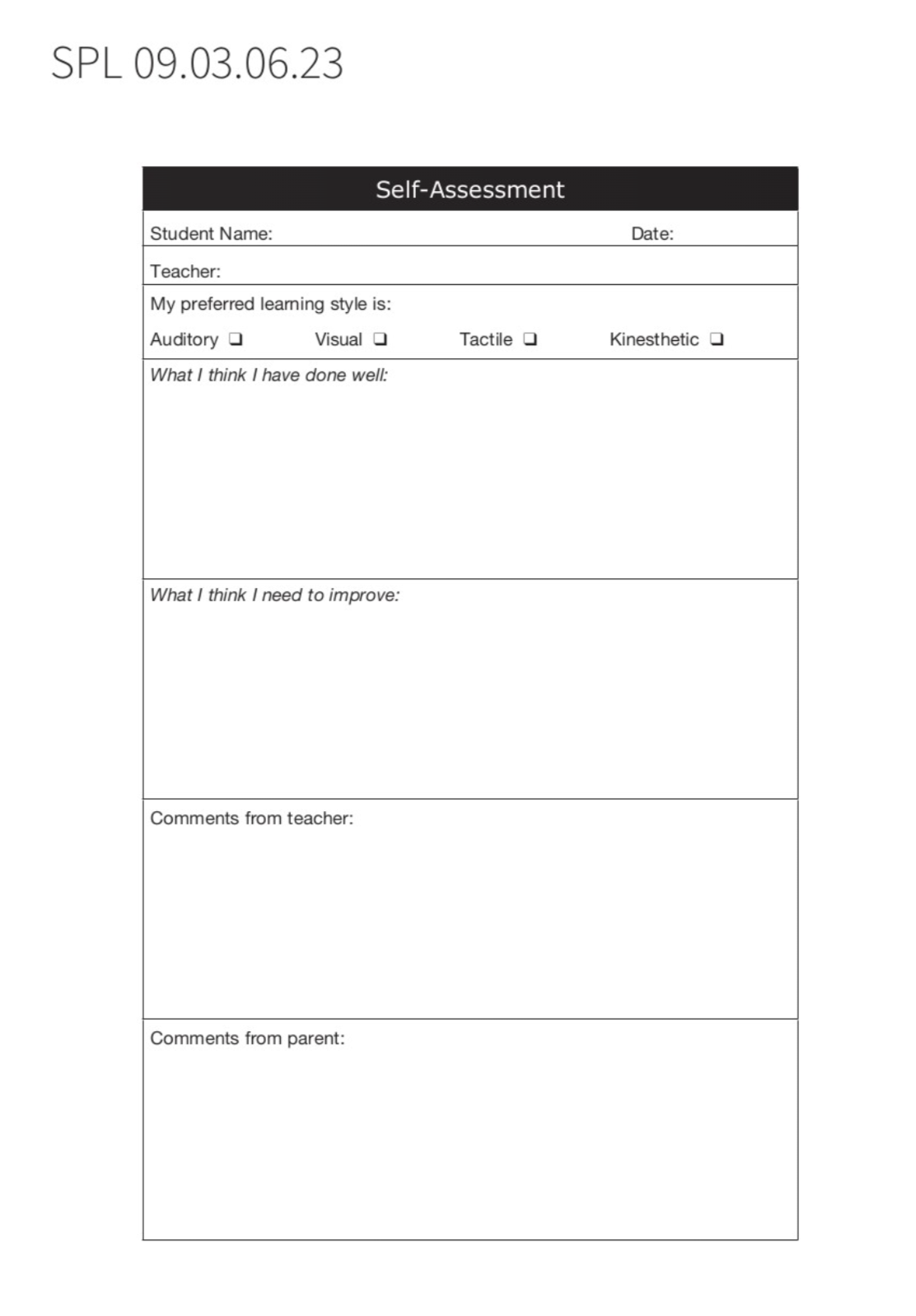 goal planning sheet for a custom student planner